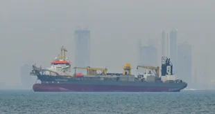 Commercial ships anchor off the coast of the United Arab Emirates due to navigation disruptions in the Strait of Hormuz, Dubai on March 2, 2026. [Stringer – Anadolu Agency]