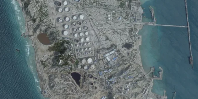 A satellite image shows an oil terminal at Kharg Island, Iran three day before the conflict erupted on 28 February 2026. | Reuters
