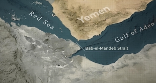 The Bab al-Mandeb Strait. [Photo/AA]