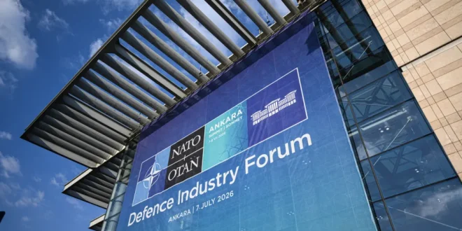 A view of the ATO Congresium international convention and exhibition center, where a part of 36th NATO Heads of State and Government Summit will be held in Ankara, Turkiye, on July 07, 2026. [Akın Çeliktaş – Anadolu Agency]