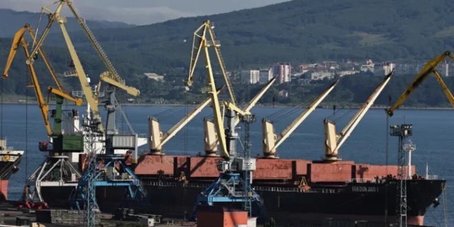 A view shows the Yan Dun Jiao 1 bulk carrier in the Vostochny container port in the shore of Nakhodka Bay near the port city of Nakhodka, Russia. | Reuters