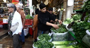 People shop at a market, amid the US-Israel conflict with Iran, in Tehran, Iran, March 24, 2026 [File -Majid Asgaripour/WANA (West Asia News Agency]