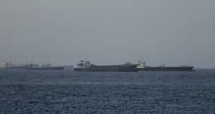 Commercial vessels and oil tankers preparing to transit through the Strait of Hormuz, one of the most critical strategic waterways for global trade flows, maintain their wait in the Gulf of Oman, on June 17, 2026. [Shady Alassar – Anadolu Agency]